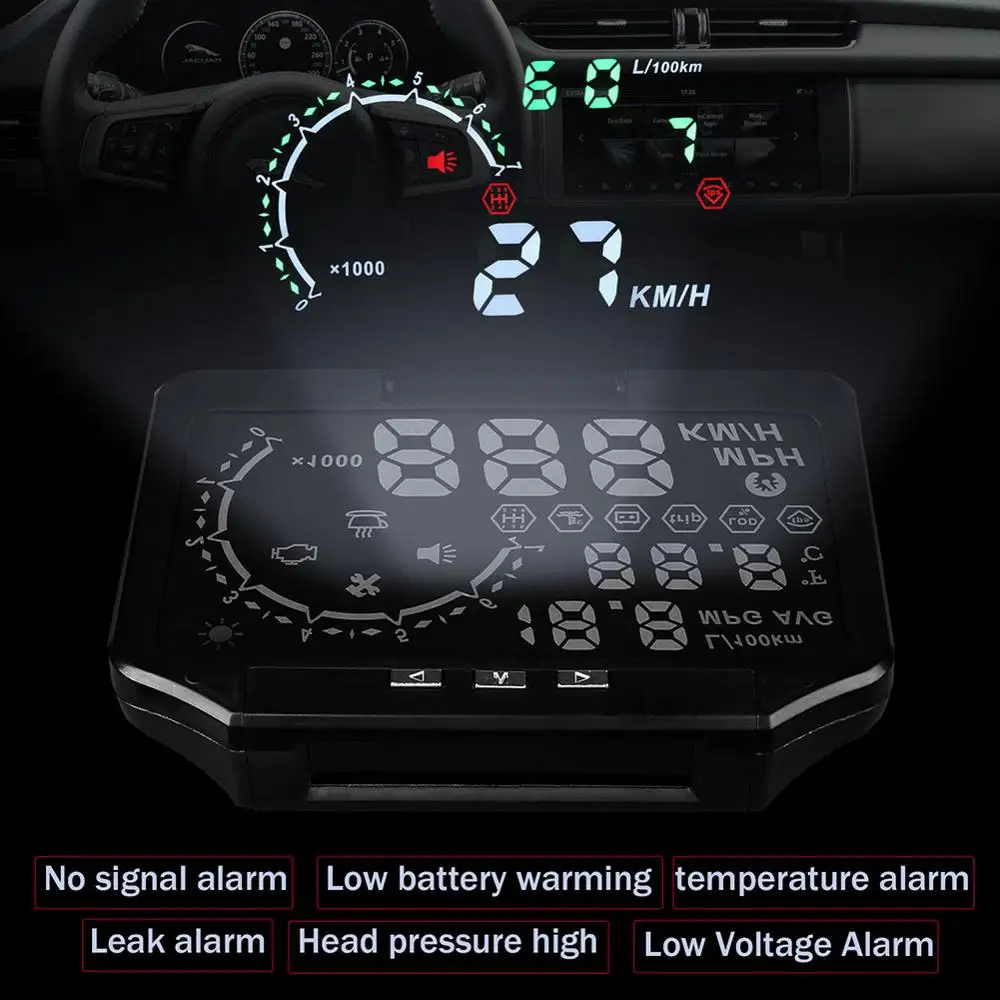 Дропшиппинг 2 в 1 Автомобиль HUD& шин контроль давления головы вверх дисплей Предупреждение скорости gps проектор инструмент OE88