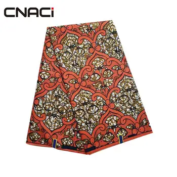 

CNACI New Arrivals African Wax Fabric 6 Yards/Piece Ankara Fabric African Real Wax Prints Tissu Africain Ankara Polyester Fabric