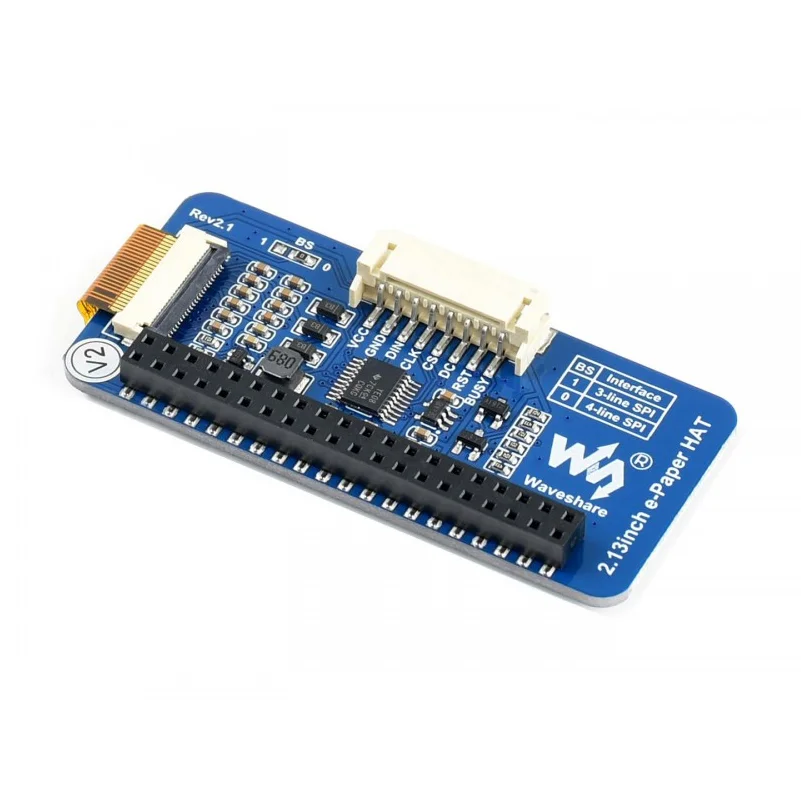 Электронная бумага Waveshare для Raspberry Pi Zero/Zero W/Zero WH/2B/3B/3B + SPI 2 13 дюйма|pi hat|raspberry pi hatraspberry