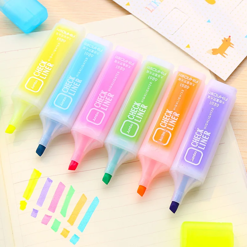 

Hobby creative candy color large-capacity highlighter marker pen student prize mark graffiti