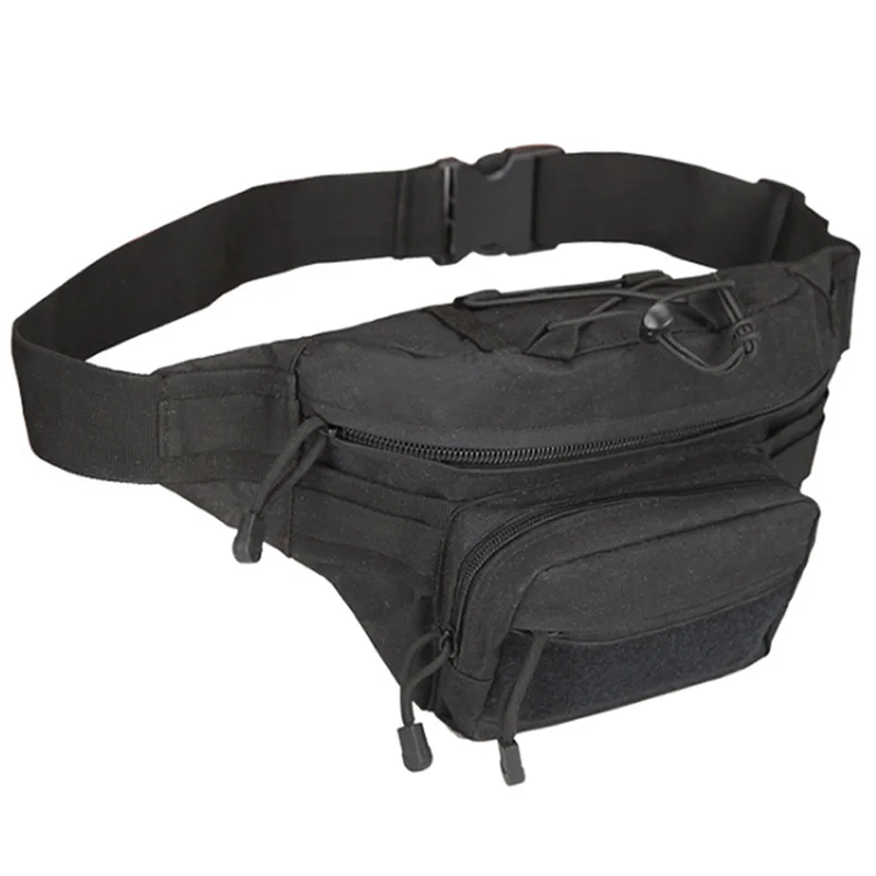 

Outdoor Sports Leisure Waterproof Waist Bag Utility Magazine Pouch Riding Pockets Phone Camera Bags Hunting Bags Black