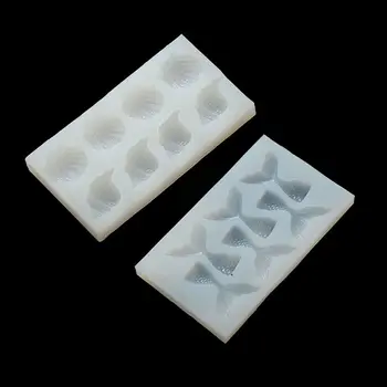 

DIY Fish Tail Conch Shell Pendant Silicone Resin Molds Jewelry Making Tools