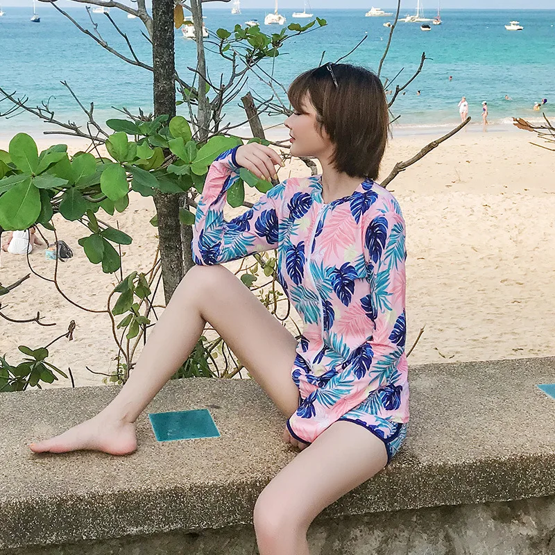 

Small Peach 2019 Online Celebrity New Style South Korea INS Conservative Slimming Belly Covering Sun-resistant Split Type Boxer