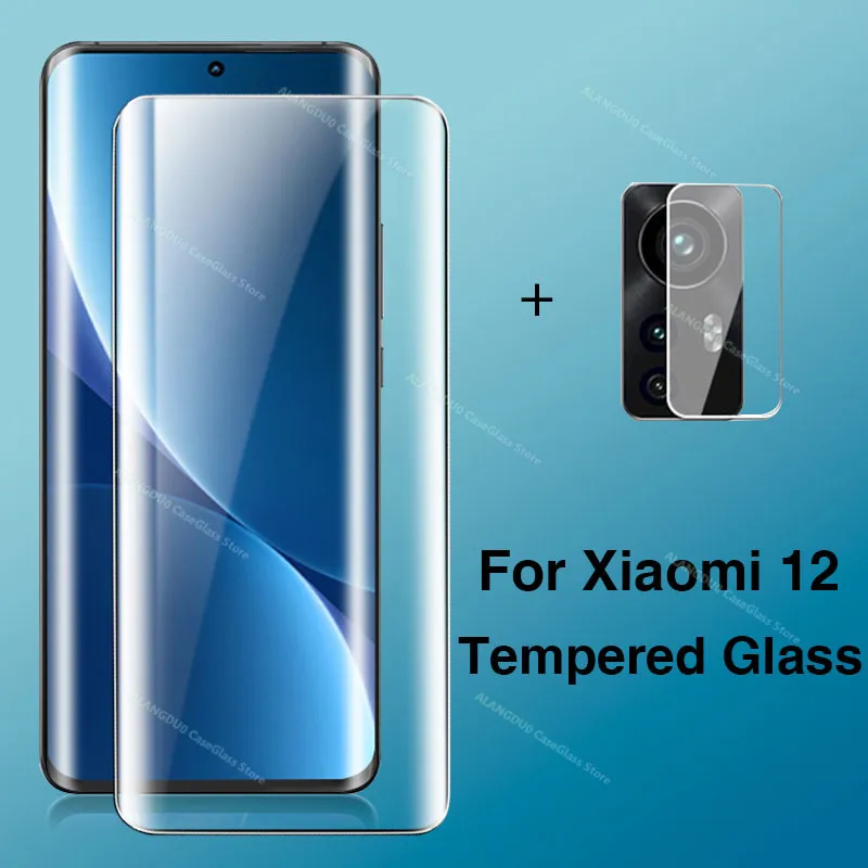 Tempered Glass For Xiaomi Mi 12 Pro 12X Screen Protectors Camera Lens Film 12pro mi12 Protective | Мобильные телефоны и