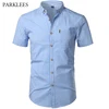 Small Plaid Shirt Men Summer New Short Sleeve Cotton Mens Dress Shirts Casual Button Down Chemise Homme Camisa Masculina XXXL 1