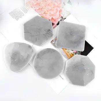 

Irregular Coasters Epoxy Resin Mold Silicone Tray Fluids Artist Mold Tea Mat Make Your Own Tray Coaster Resin Mold Kit