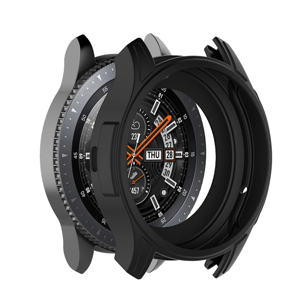 Чехол для Samsung Galaxy Watch 46 мм 42 gear S3 frontier силиконовый защитный чехол аксессуары