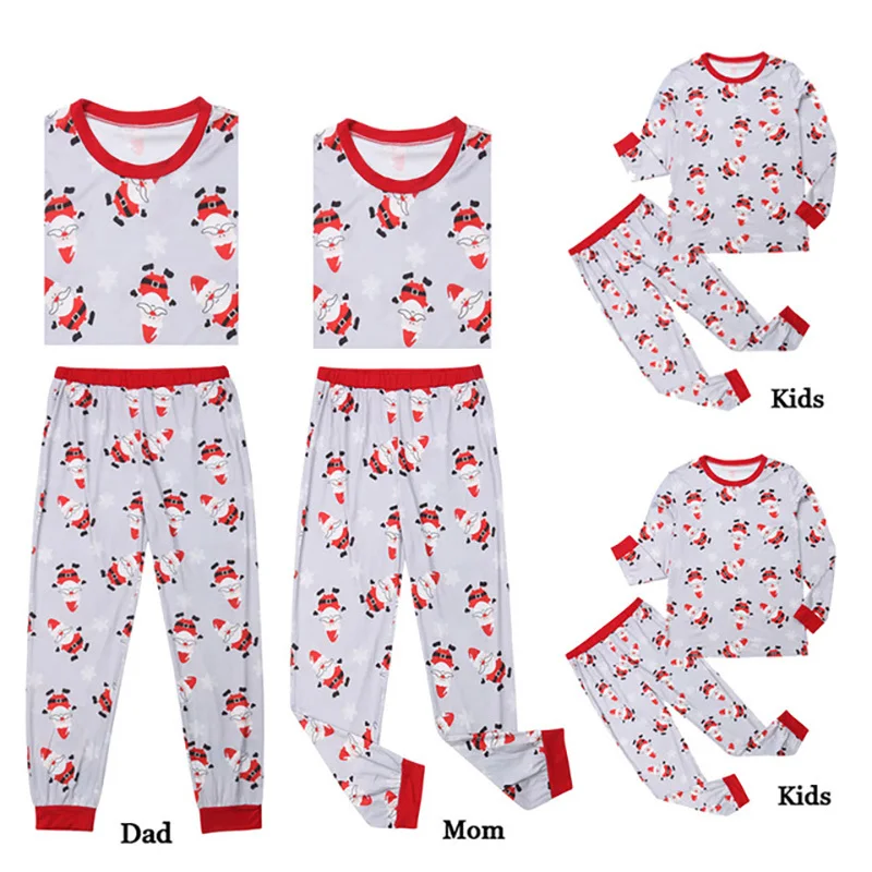 

2019 Matching Christmas Pajamas Family Women Men Kid Boy Clothes Baby Winter Print Sets Soft Christmas Family Christmas Pajamas