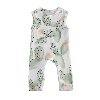

NEW 2020 Newborn Toddler Baby Cartoon Cactus Boys Girls Bodysuit Jumpsuit Outfits Clothes