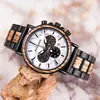 BOBO BIRD relogio masculino Luxury Men Watch Metal Wooden Chronograph Wristwatch Quartz Timepiece Custom Christmas Gift ► Photo 3/6