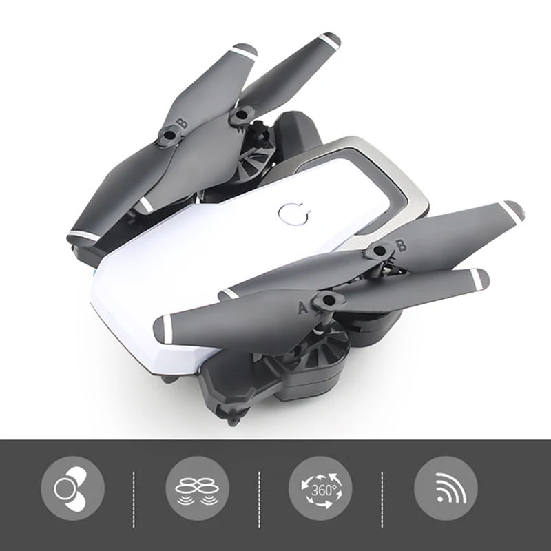 white-no camera Р/У Мини Квадрокоптер с Wi-Fi FPV складной Дрон самолет с камерой HD RC Дрон воздушный четырехосный вертолет микро карманные игрушки - Цвет: white-no camera