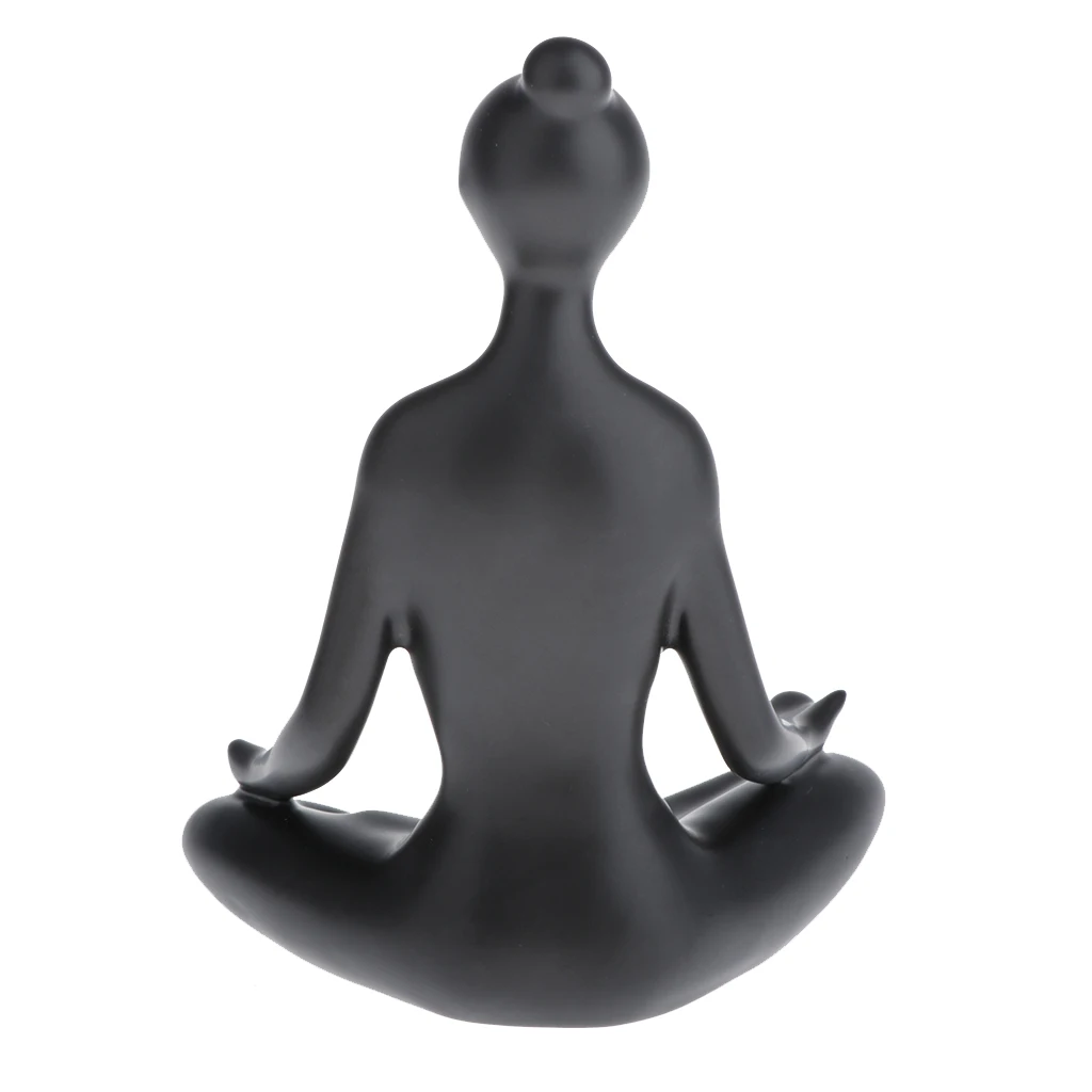 Tabletop Ceramic Dressing Table Decoration Modern Simple Creative Ornament Accessories Yoga Girl Home Decoration Ornament