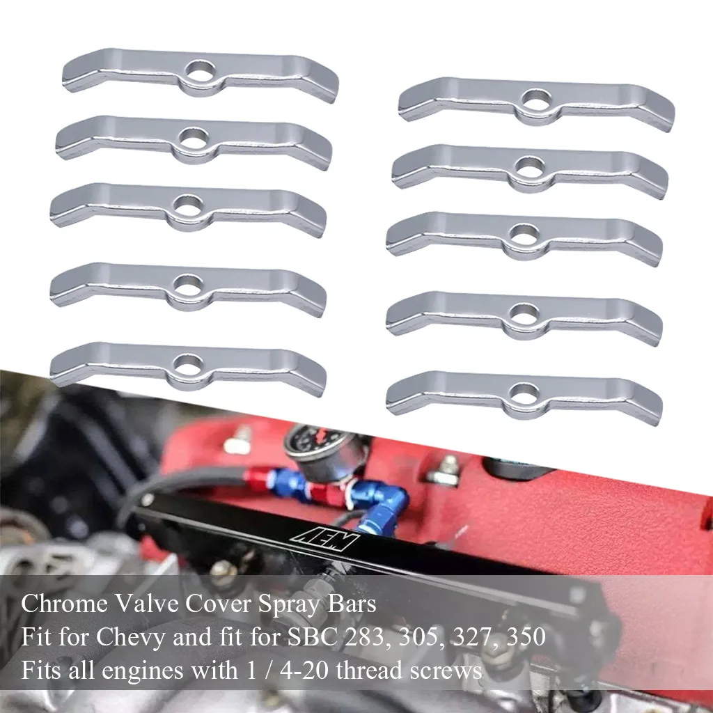 8 Pcs Chrome Valve Cover Spray Bars For Chevrolet For Sbc 283 305 327