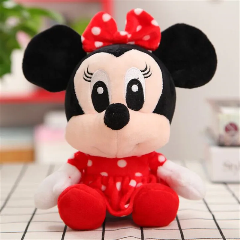 Disney Mickey Mouse Minnie Plush Toys Cute Animals Stitch Vigny Bear Tiger Stuffed Doll PP Cotton Disney Toy Children Gifts