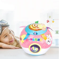 Boule tournante pour bébé, jouets musicaux électroniques de 13 à 24 mois, jouets éducatifs doux pour enfants 