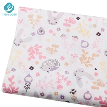 Ткань метр кролик мультфильм хлопок ткани для девочек платья Детская кроватка бампер простыня одеяла подушки Чехол DIY швейная ткань