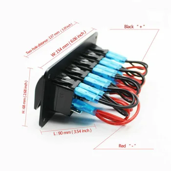 

Parts Switch Panel Accessories Car Boat Marine Blue With USB Waterproof