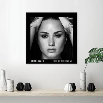 

Demi Lovato Tell Me You Love Me 2017 New Album Cover Art silk painting Poster Home Decor 12x12 24x24inch