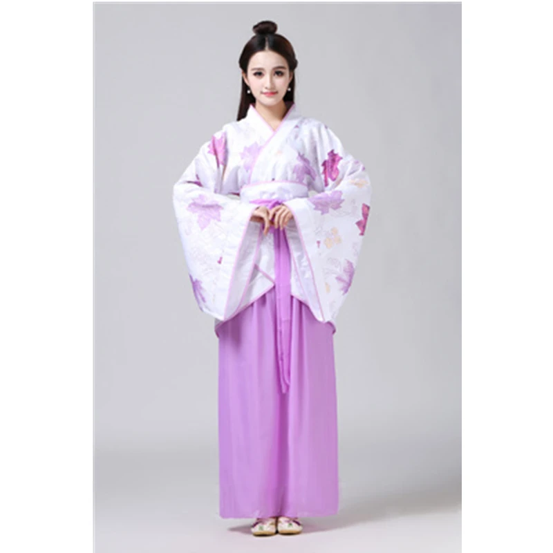 Color1 Китайский традиционный новогодний женский костюм для выступлений Hanfu, 14 цветов, Женский праздничный костюм в стиле Тан, платье Чонсам для девочек, ретро костюмы - Цвет: Color1