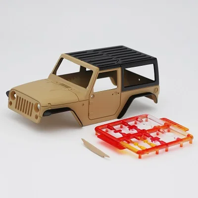 Автомобильный корпус SA0022 OH35A01 OHPC35006 для Jeep Wrangler Orlandoo Hunter 1/35 RC car - Цвет: Цвет: желтый