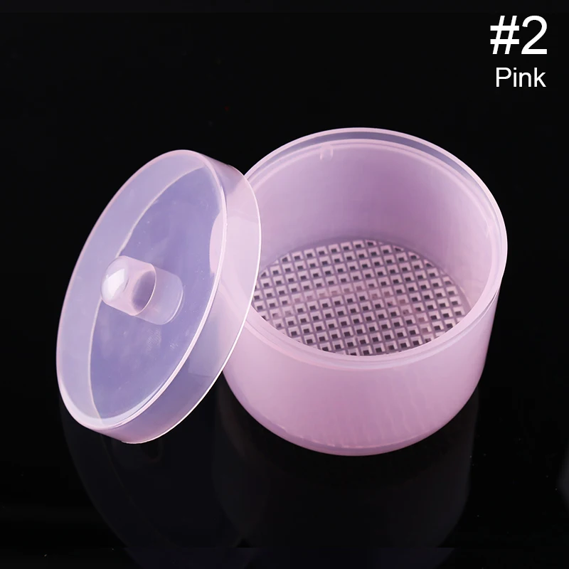 1 шт. стерилизатор дезинфекция коробка Высокая температура для нержавеющей стали щипцы пинцет кутикулы толкатель инструменты со стеклянными шариками - Цвет: Pink-Only Empty Box
