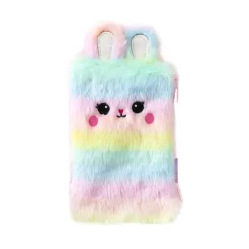 

Kawaii Plush Rabbit Bunny Pencil Bag Pen Case Makeup Pouch Coin Purse Storage B95C