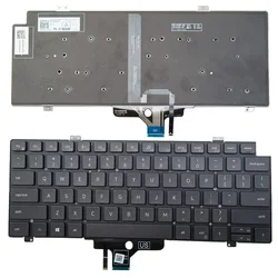 Novo original eua para dell latitude 5420 7420 7520 2 em 1 2021 teclado portátil inglês com luz de fundo 0cw3r5