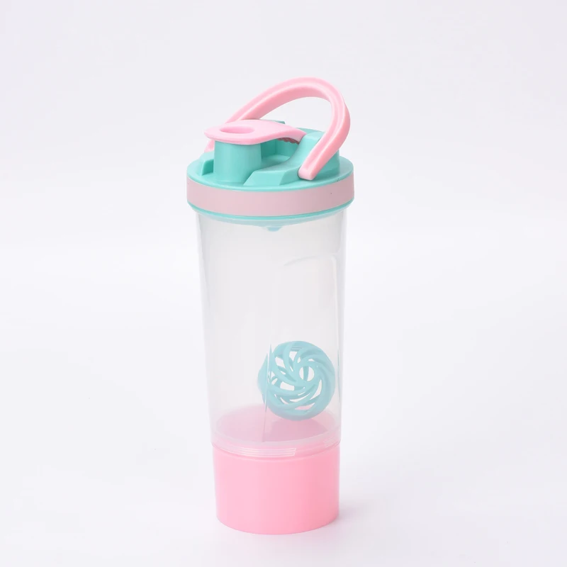 Shaker Outdoor Travel Portable Drinkware Tritan Plastic Whey Protein Powder Sport Shaker Bottle For Water Bottles With Straw