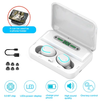 

earphone running Sports Wireless Bluetooth F9 Earphone BT5.0 CVC8.0 Noise Cancelling Stereo High Definition Headset Earphone