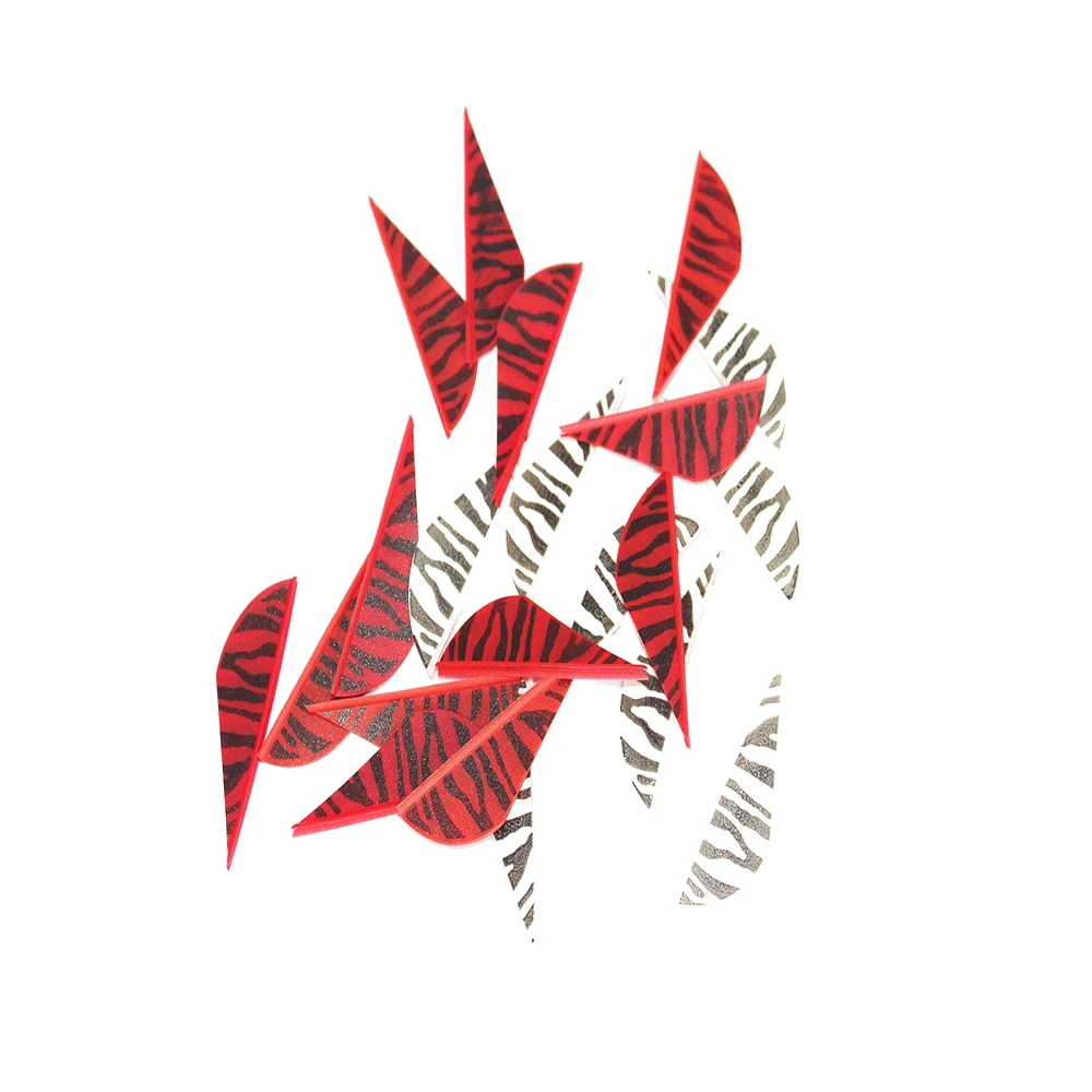 

36pcs Archery Arrow Vanes 2" stripe Plastic vanes Fletching Feather for DIY arrow Shaft Bow Hunting and Shooting