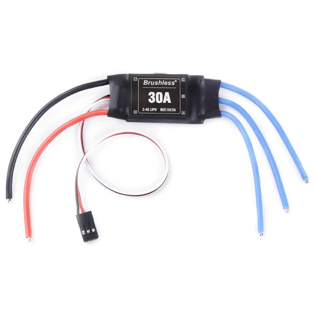 

XXD 30A 2-4S ESC Brushless Motor Speed Controller RC BEC ESC 450 V2 Helicopter Boat for FPV F450 Mini Drone Accessory