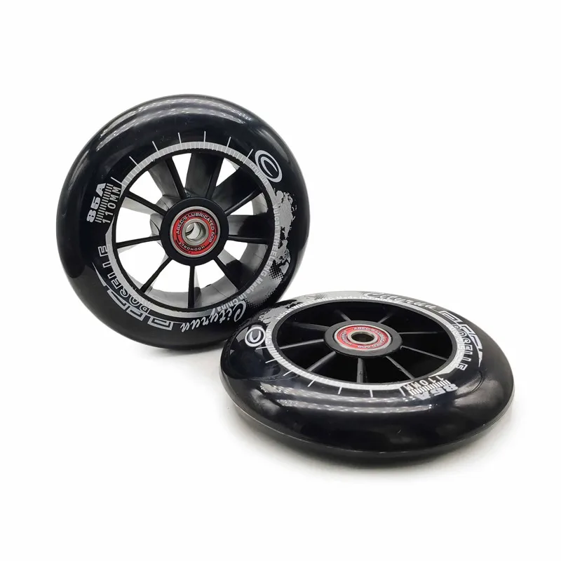 

85A CITYRUN прочный эластичный полиуретан 110 мм колесо для скутера с ABEC9 608rs 2-колесные шины для скутера 110 мм * 24 мм 8 мм диаметр 110 2 шт./лот