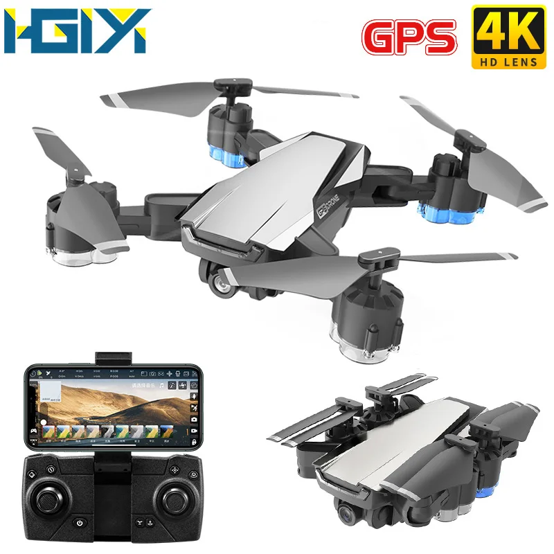 

HGIYI G11 GPS RC Drone 4K HD Camera Quadcopter Optical Flow WIFI FPV With 50 Times Zoom Foldable Helicopter Professional Drones