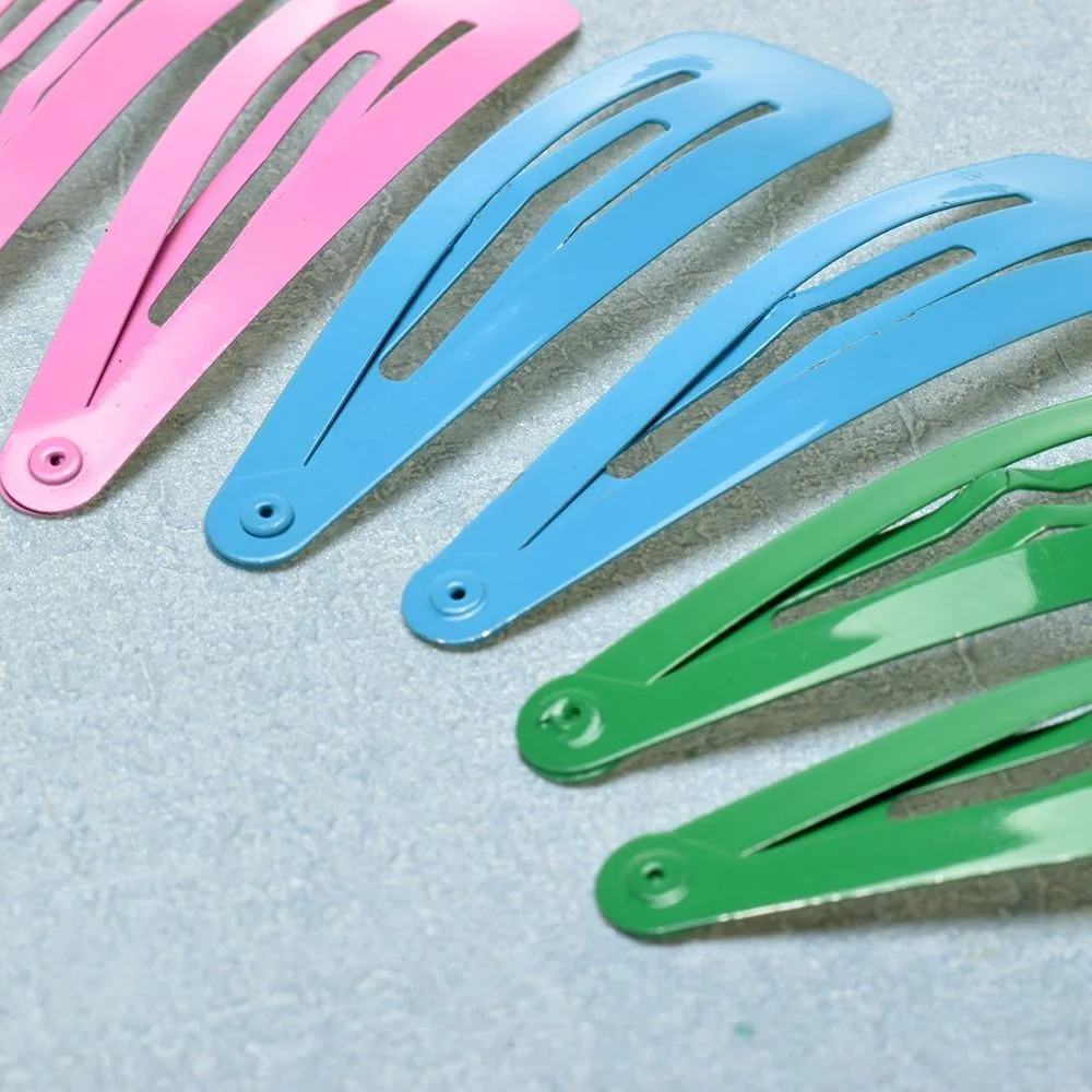 10Pcs Baking Paint Hair Clips for Girls BB Hairpins Snap Barrettes Headbands Hairgrips Simple Baby Headwear 5