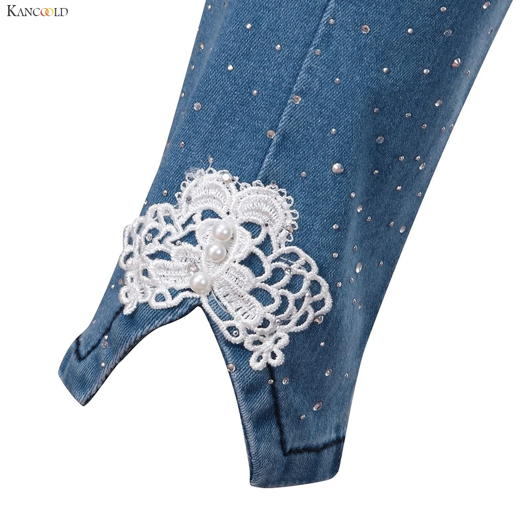 KANCOOLD брюки женские с высокой талией стрейч печати Джинсы Леггинсы облегающие спортивные штаны брюки новые модные джинсы женские 2019Oct7