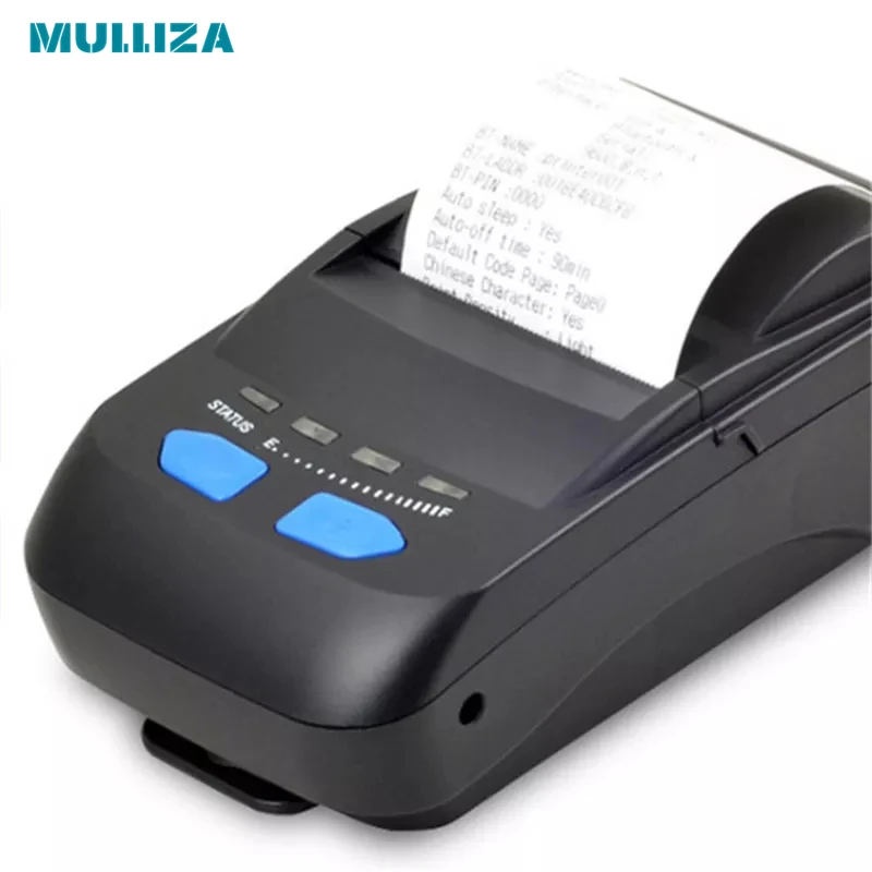 Portable 58mm thermal printer supermarket cashier receipt two