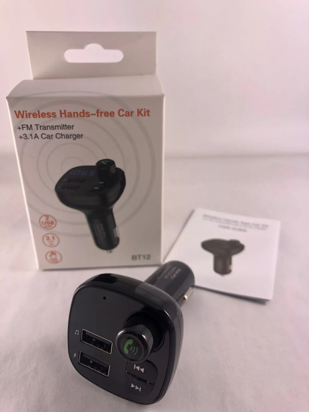 QC3.0 Быстрая зарядка Bluetooth Автомобильный MP3-плеер Hands-free Телефон прибытие музыки USB привод Авто прикуриватель Быстрая зарядка