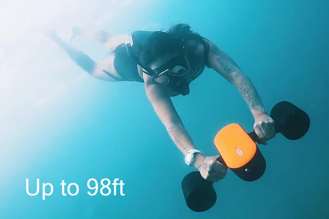 500W Underwater Scooter / Propeller - Dual Speed, Max Depth 30m, For Snorkeling, Diving, Pool Fun