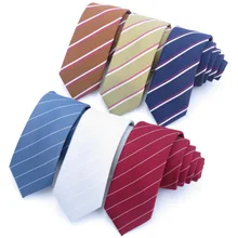 Полосатый 6 см галстук мужской тощий галстук свадебные Узкие галстуки Галстук для мужчин деловой галстук Мужская одежда рубашка аксессуары Gravatas