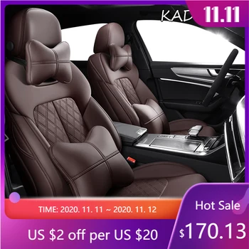 

KADULEE Custom Leather car seat covers For Porsche Cayman Macan panamera Cayenne Boxster Automobiles Seat Covers
