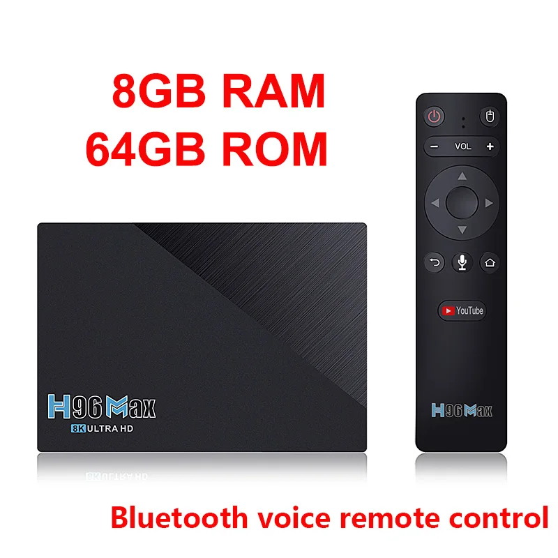 New Smart TV BOX Android 11 H96 Max RK3566 2.4G 5G Wifi BT 4.0 4GB 32GB 8GB 64GB H96max 8K TV Box Google Play Android 11.0 