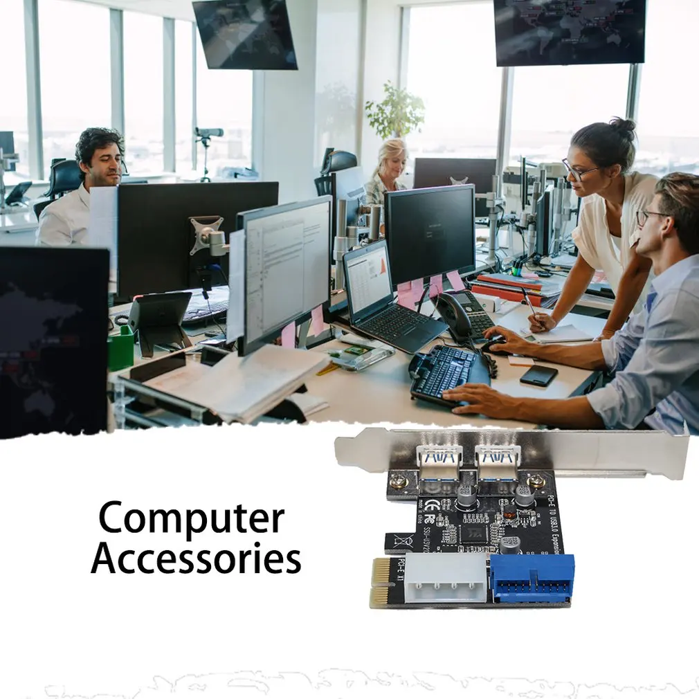 1 шт. компьютер офисный компоненты Ssu Настольный Usb3.0 плата расширения Pci-E к Usb3.0 с фронтальным 20Pin интерфейсом Usb3.0 адаптер