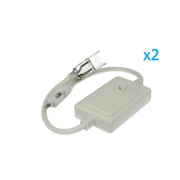 

LEDLUX CL2202809 2 PCs plug power adapter transformer rectifier 2 Pin RGB step 9mm button switch Controller Pe