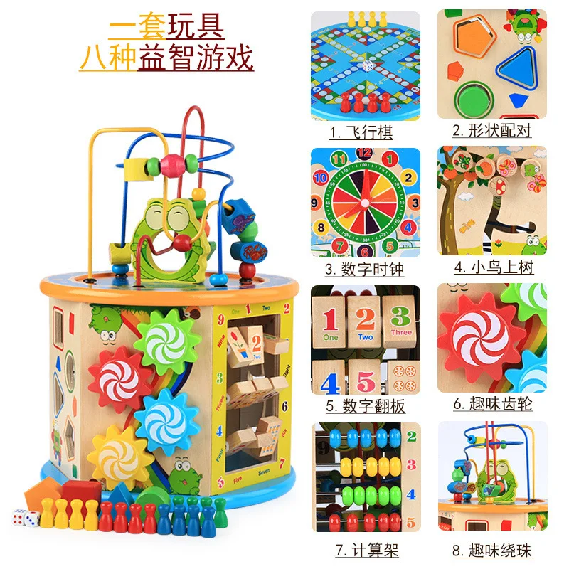 

Girl'S Building Blocks Toy 0-1-2-3 a Year of Age Men's Children Infants Early Childhood Educational Force Baby ENLIGHTEN-Bite