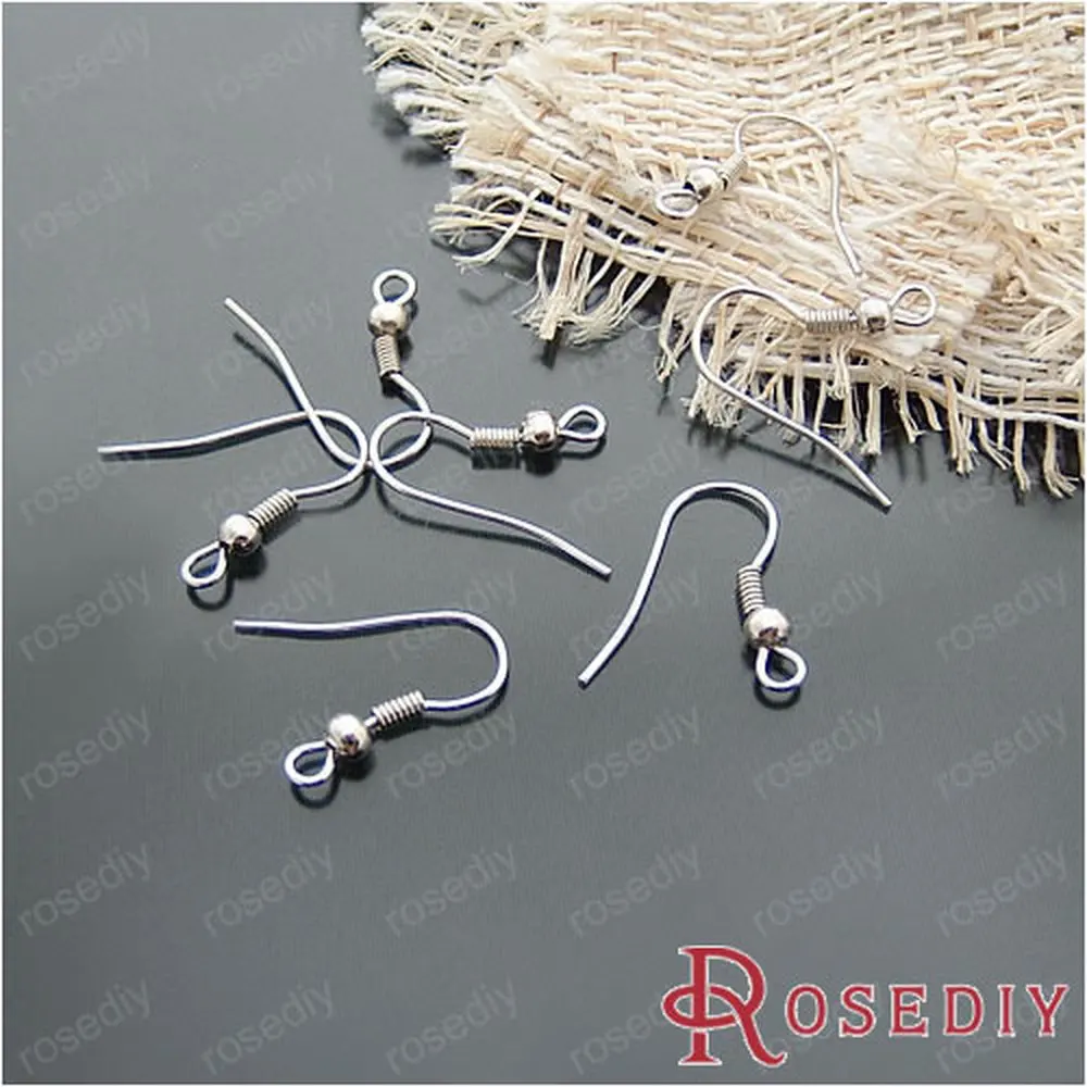 

Wholesale Height 18mm Imitation Rhodium Iron Earring hook Diy Fashion Findings Accessories 25g Roughly 110 Pieces(JM4092)