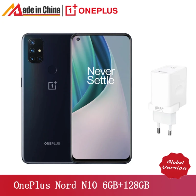 oneplus cell phone Global Version OnePlus Nord N10 5G Smartphone 6GB 128GB 6.49 90Hz FHD+ Display 64MP Quad Cameras Android 10 Mobile Phone best model in oneplus