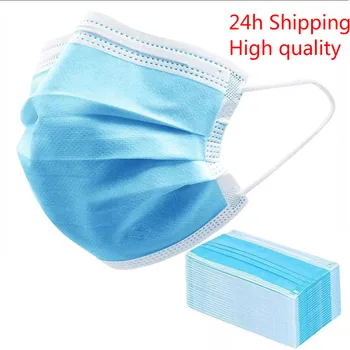 

Disposable Mask 3 Layer Non Wove Ply Filter Mouth Masker Face Adult Masks -Dust Meltblown -Pollution High Quality