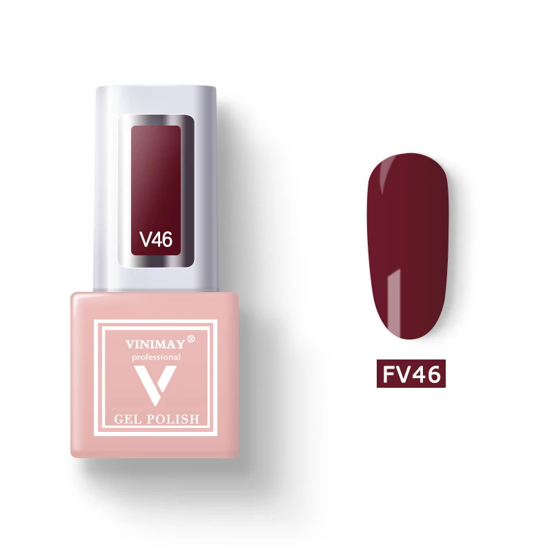 VINIMAY 60 цветов гель лак для ногтей vernis Полупостоянный УФ гель лак для ногтей праймер Замачивание от ногтей гель лак Полировочный Гель для маникюра - Цвет: FV46