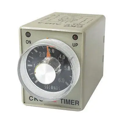 

24V AC 6sec 0-6s DPDT 8 Pin 8P Terminals Delay Timer Time Relay AH3-3