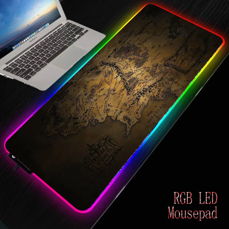 

MRGBEST Custom Large Gaming Mouse Pad Anime Mousepad Xl for World Map of The Lord of The Rings
